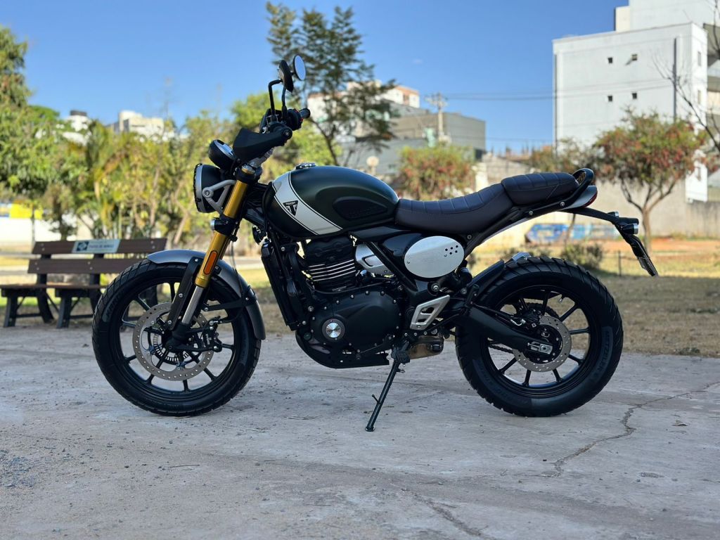 Triumph SCRAMBLER 400 X  2024/2024 - Chibiu Motos - Motos Nacionais e Importadas, Oficina Especializada, Loja de PeÃ§as, AcessÃ³rios e Boutique - Patos de Minas/MG