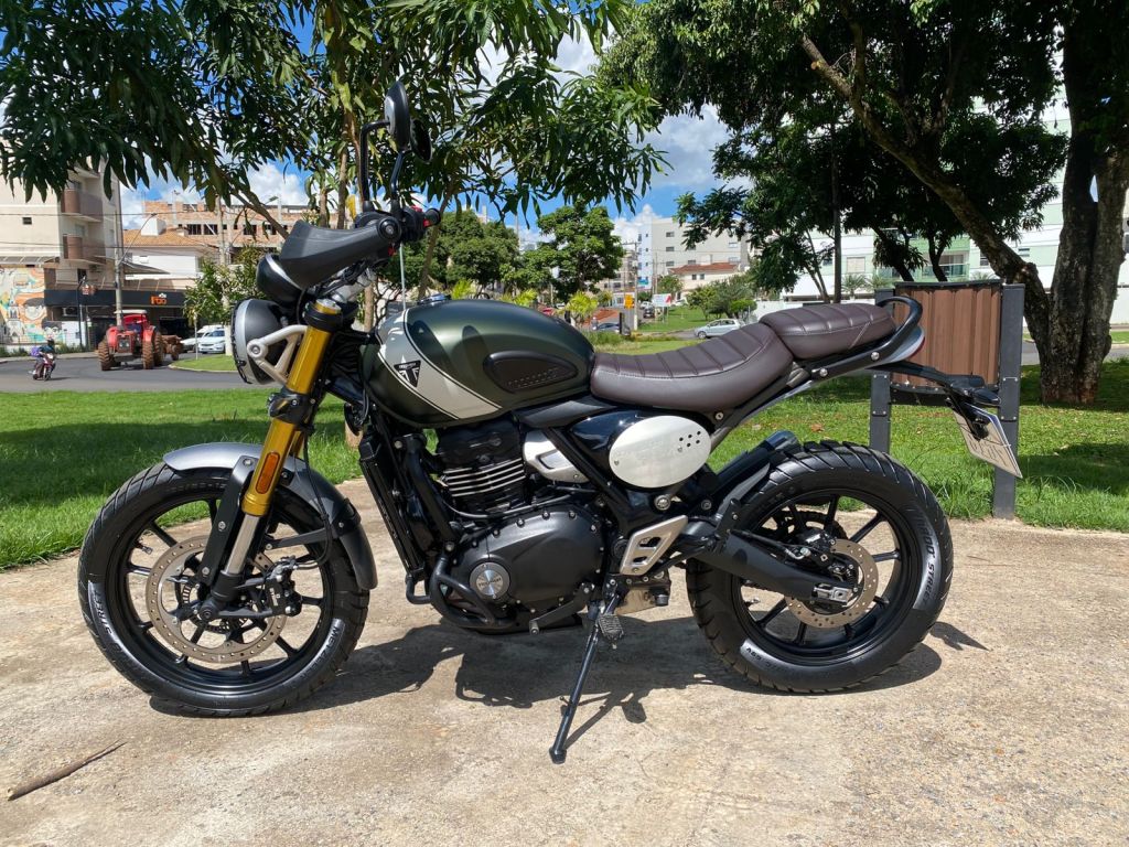 Triumph SCRAMBLER 400 X  2024/2024 - Chibiu Motos - Motos Nacionais e Importadas, Oficina Especializada, Loja de PeÃ§as, AcessÃ³rios e Boutique - Patos de Minas/MG