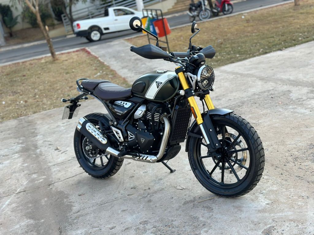 Triumph SCRAMBLER 400 X  2024/2024 - Chibiu Motos - Motos Nacionais e Importadas, Oficina Especializada, Loja de PeÃ§as, AcessÃ³rios e Boutique - Patos de Minas/MG