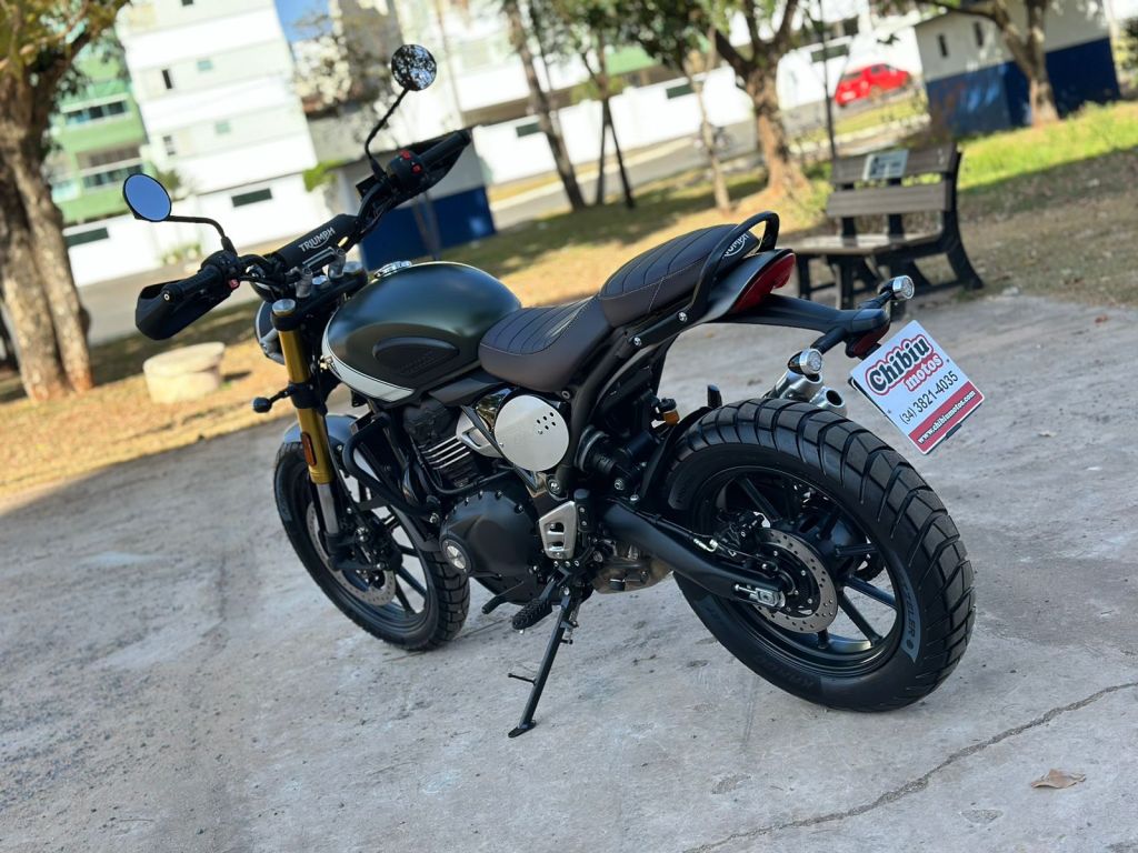 Triumph SCRAMBLER 400 X  2024/2024 - Chibiu Motos - Motos Nacionais e Importadas, Oficina Especializada, Loja de PeÃ§as, AcessÃ³rios e Boutique - Patos de Minas/MG