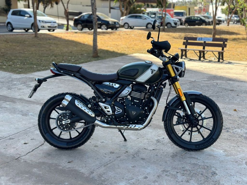 Triumph SCRAMBLER 400 X  2024/2024 - Chibiu Motos - Motos Nacionais e Importadas, Oficina Especializada, Loja de PeÃ§as, AcessÃ³rios e Boutique - Patos de Minas/MG