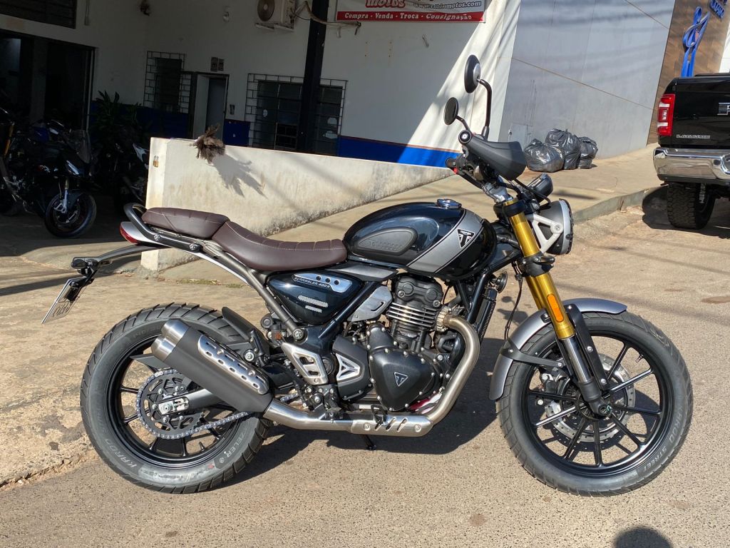 Triumph SCRAMBLER 400 X  2024/2024 - Chibiu Motos - Motos Nacionais e Importadas, Oficina Especializada, Loja de PeÃ§as, AcessÃ³rios e Boutique - Patos de Minas/MG