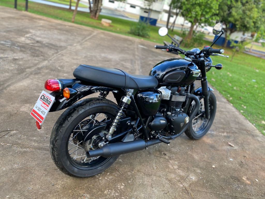 Triumph BONNEVILLE T 100  2018/2019 - Chibiu Motos - Motos Nacionais e Importadas, Oficina Especializada, Loja de PeÃ§as, AcessÃ³rios e Boutique - Patos de Minas/MG