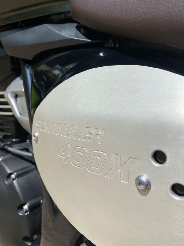 Triumph SCRAMBLER 400 X  2024/2024 - Chibiu Motos - Motos Nacionais e Importadas, Oficina Especializada, Loja de PeÃ§as, AcessÃ³rios e Boutique - Patos de Minas/MG