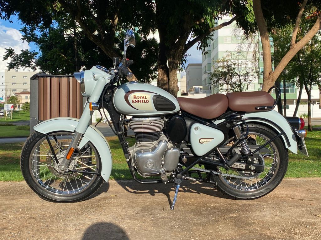 ROYAL ENFIELD  CLASSIC 350 2022/2023 - Chibiu Motos - Motos Nacionais e Importadas, Oficina Especializada, Loja de PeÃ§as, AcessÃ³rios e Boutique - Patos de Minas/MG